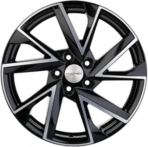 Диски Khomen Wheels KHW1714 (Octavia) 7x17 5x112 ET49 dia 57,1 black-FP - 1