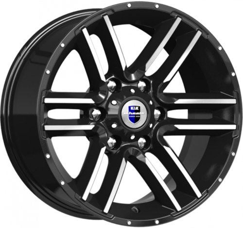 Диски K&K Алгама 8x17 6x139,7 ET-20 dia 106,1 алмаз черный - 1