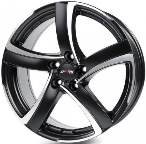 Диски Alutec Shark 6x16 4x108 ET25 dia 65,1 racing black front polished - 1