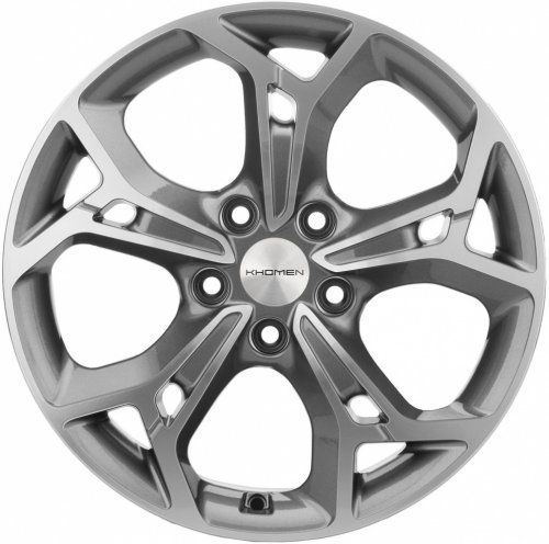 Диски Khomen Wheels KHW1702 (Camry) 7x17 5x114,3 ET45 dia 60,1 gray-FP - 1