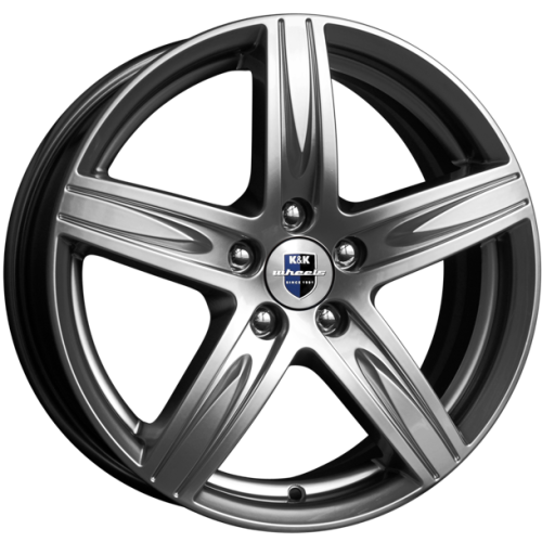 Диски K&K Андорра 7x17 5x100 ET48 dia 56,1 дарк платинум Россия - 1