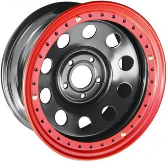 Offroad wheels Toyota Land Cruiser 100 (с бэдлоком) 8x16 5x150 ET-14 dia 113 черный+красный