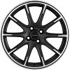 Khomen Wheels KHW1707 (KIA Rio I/II Solaris I/II) 6,5x17 4x100 ET44 dia 54,1 black matt-FP