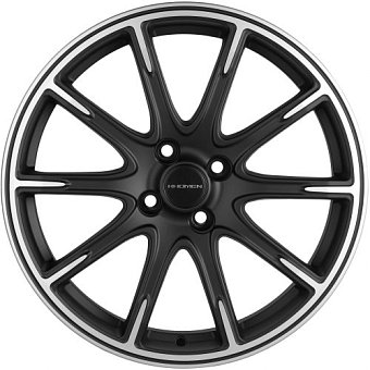 Khomen Wheels KHW1707 (KIA Rio I/II Solaris I/II) 6,5x17 4x100 ET44 dia 54,1 black matt-FP Khomen Wheels KHW1707 (KIA Rio I/II Solaris I/II) 6,5x17 4x100 ET44 dia 54,1 black matt-FP