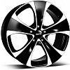 Alutec Dynamite 8,5x18 5x112 ET45 dia 57,1 diamond black front polished