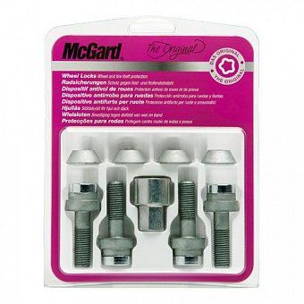Комплект секреток McGard 27563 SU болт M12x1,5 конус 60° хром (без защитного кольца)