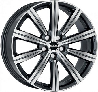 MAK Birmingham 8x19 5x120 ET38 dia 72,6 gun metallic mirror MAK Birmingham 8x19 5x120 ET38 dia 72,6 gun metallic mirror