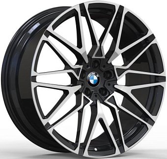 Кованные диски Style 818-1 BMW X5 9x21 5x112 ET35 dia 66,56 черный+полировка