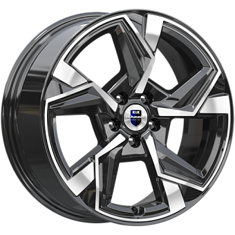 K&K Кайан 7,5x18 5x112 ET43 dia 66,6 алмаз черный Россия