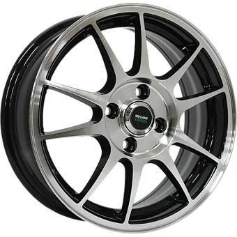 Megami MGM-5 6x15 5x100 ET38 dia 57,1 BKF Megami MGM-5 6x15 5x100 ET38 dia 57,1 BKF