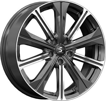 Premium Replica Wheels КР013 7x19 5x108 ET36 dia 65,1 diamond black gris