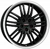 Alutec BlackSun 8x17 5x108 ET40 dia 70,1 racing black lip polished