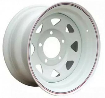 Offroad wheels Land Rover 8x15 5x165,1 ET-10 dia 131 белый