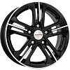 K&K Trinity 6x15 5x100 ET48 dia 56,1 алмаз черный