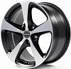 Borbet CC 7x16 5x114.3 ET40 dia 72.6 black polished matt