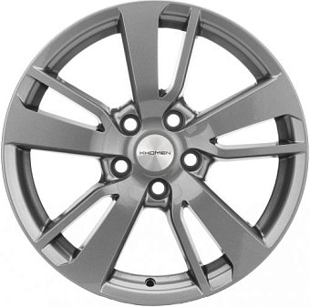 Khomen Wheels KHW1704 (Outlander) 7x17 5x114,3 ET38 dia 67,1 gray Россия Khomen Wheels KHW1704 (Outlander) 7x17 5x114,3 ET38 dia 67,1 gray Россия