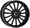 MAK Komet 7,5x17 5x112 ET48 dia 66,6 gloss black mirror ring