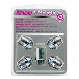Комплект секреток McGard 24212 SL гайка M12x1,5 плавающий конус 60° хром (с защитным кольцом)