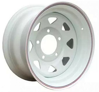 Offroad wheels Land Rover 8x16 5x165,1 ET0 dia 125 белый