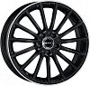 MAK Komet 7,5x17 5x112 ET36 dia 66,6 gloss black mirror ring