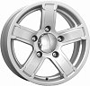 K&K Ангара 6.5x15 5x139.7 ET15 dia 98 сильвер
