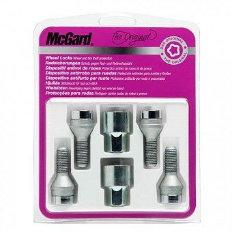 Комплект секреток McGard 37000 SU болт M14x1,5 конус 60° хром (без защитного кольца)