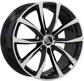 Кованные диски Wolf VW Beetle 7x17 5x112 ET43 dia 57,1 черный+полировка