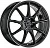 OZ Racing Veloce GT 7,5x17 5x112 ET50 dia 75 gloss black diamond lip silver lettering