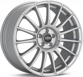OZ Racing Superturismo LM 8x18 5x112 ET35 dia 75 matt race silver + black lettering