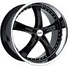TSW Jarama 8x18 5x112 ET32 dia 72 gloss black mirror cut lip США
