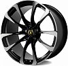 CMST SL515 10.5x21 5x130 ET18 dia 71.5 черный + полированные спицы