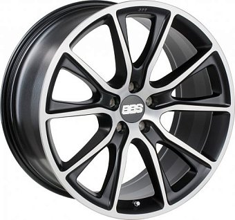 BBS SV 9x20 5x120 ET45 dia 70,1 satin black diamond cut