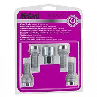 Комплект секреток McGard 28176 SU болт M12x1,5 полусфера R12 хром (без защитного кольца)