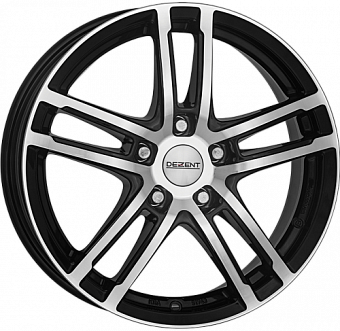 Dezent TZ dark 8x18 5x112 ET35 dia 70,1 black polished