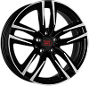 1000 Miglia MM1011 7,5x17 5x112 ET45 dia 66,6 gloss black polished