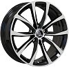 Кованные диски Wolf Skoda Octavia 7x17 5x112 ET50 dia 57,1 черный+полировка