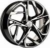 Khomen Wheels KHW1716 (Teana/X-trail) 7x17 5x114,3 ET45 dia 66,1 black-FP