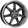 Dotz Fast seven 8x17 5x112 ET40 dia 70.1 anthracite polished lip