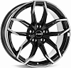 Rial Lucca 7.5x17 5x114.3 ET45 dia 70.1 diamond black front polished Германия