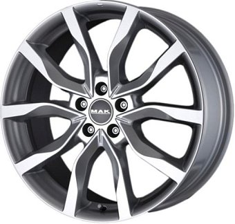 MAK Highlands 8x19 5x120 ET38 dia 72,6 gun metallic mirror MAK Highlands 8x19 5x120 ET38 dia 72,6 gun metallic mirror