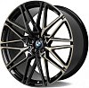 CMST CS818 10.5x22 5x112 ET43 dia 66.6 черный + полированные спицы