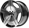 CMST FG869X 8.5x20 5x112 ET36 dia 66.6 черный + полированные спицы