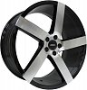 Vissol V-080L 8,5x19 5x114,3 ET15 dia 73,1 black with machined face