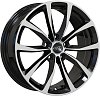 Кованные диски Wolf Audi Q3 7x17 5x112 ET50 dia 57,1 черный+полировка