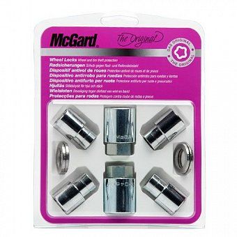 Комплект секреток McGard 31156 SU гайка M12x1,5 плоская хром (без защитного кольца)
