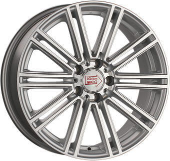 1000 Miglia MM1005 8,5x20 5x114,3 ET42 dia 72,6 matt silver polished