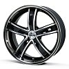 Antera 381 9,5x20 5x120 ET40 dia 74,1 diamond black front and lip polished