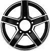 Khomen Wheels KHW1614 (Niva 4x4 Bronto) 6,5x16 5x139,7 ET35 dia 98,5 black-FP Khomen Wheels KHW1614 (Niva 4x4 Bronto) 6,5x16 5x139,7 ET35 dia 98,5 black-FP
