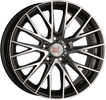 1000 Miglia MM1009 8x18 5x108 ET40 dia 63,3 dark anthracite polished