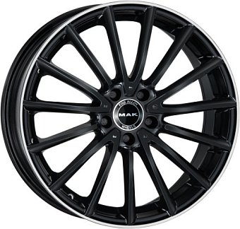 MAK Komet 8x18 5x112 ET33 dia 66,6 gloss black mirror ring